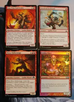 4x MTG Goblin Tribal Creature Spells! Legendaries + Foil! NM Mint! Ships Fast! - Image 1