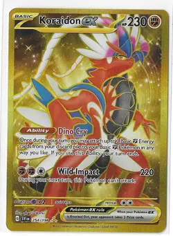 Koraidon EX 254/198 Scarlet & Violet Gold Secret Rare Pokemon TCG Card NM - Image 1