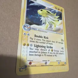 Jolteon 6/100 Holo Rare Sandstorm Pokemon Card TCG 2003 - Image 3