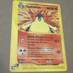 Pokemon TCG Typhlosion 64/165 Expedition Base Set Non-Holo Rare 2002 - Image 1