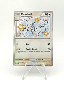 Pokemon! Maushold 'Baby' Shiny - Paldean Fates 210/091, Pack Fresh, Near Mint - Image 1