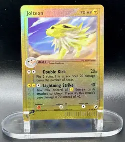 Jolteon 6/100 Reverse Holo Pokemon EX Sandstorm 2003 Vintage MP/HP - Image 2