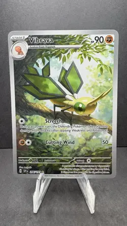 Pokemon TCG Surging Sparks Vibrava Illustration Rare Card 206/191 - Image 1