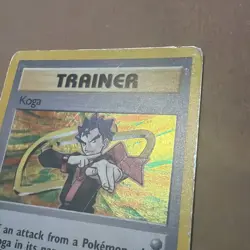 Pokemon TCG Koga Gym Challenge Trainer Holo Card 19/132 damaged - Image 5