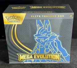Pokemon Mega Evolution ETB Sealed Elite Trainer Box - Riolu Promo Card - Image 1