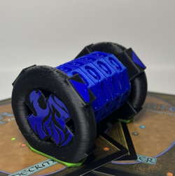 New Blue/Black Ring of Fire 4-Digit Dial Counter for Tabletop Gaming MTG/Pokemon - Image 1