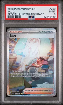 2023 POKEMON SVI EN-SCARLET & VIOLET SPECIAL ILLUSTRATION RARE #250 JACQ PSA 9 - Image 1