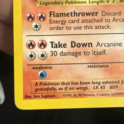 Pokemon TCG Arcanine 23/102 – Base Set 2 Non-Holo – Vintage 1999 Wizards - Image 3