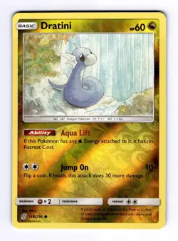 Dratini (148) SM - Unified Minds #148 (2019) Common Reverse Holo NM Pokemon - Image 1