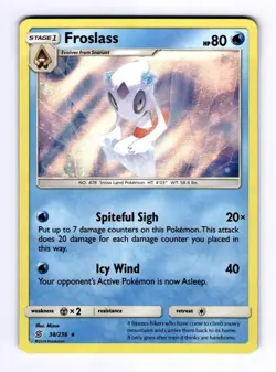Froslass SM - Unified Minds #38 (2019) Holo NM Pokemon - Image 1