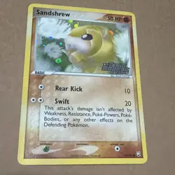 Sandshrew 74/109 EX Team Rocket Returns Reverse Holo Stamped Pokemon TCG 2004 - Image 1