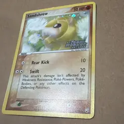 Sandshrew 74/109 EX Team Rocket Returns Reverse Holo Stamped Pokemon TCG 2004 - Image 4
