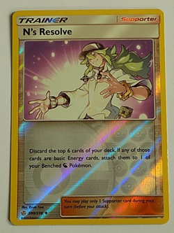 N's Resolve 200/236 Reverse Holo SM Cosmic Eclipse Pokemon - Image 1