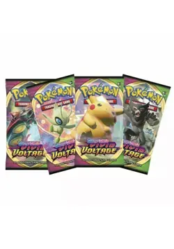 4x Booster Pack - Pokemon Sword And Shield VIVID VOLTAGE Booster Packs New - Image 1