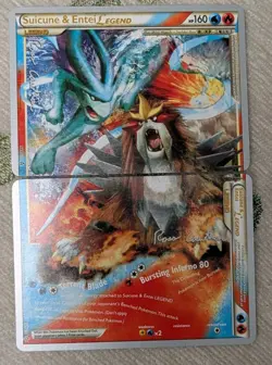 Pokemon Suicune & Entei LEGEND World Championships 2011 2x TCG Cards English - Image 1