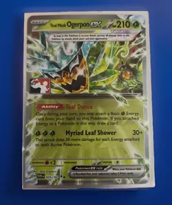Teal Mask Ogerpon EX 025/167 TWM - Play! Pokemon Prize Pack 7 Stamped - Image 1