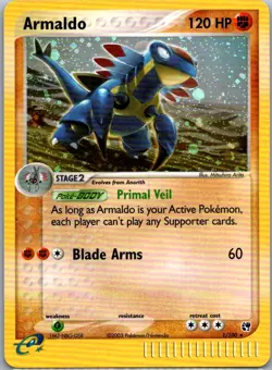 Pokemon TCG Armaldo Holo Rare Holo Sandstorm 1/100 LP - Image 1