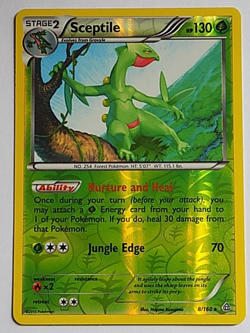 Sceptile Reverse Holo 8/160 XY - Primal Clash Pokemon - Image 1