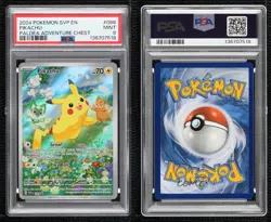 Pikachu Holo Pokemon Scarlet & Violet Black Star Promo PSA 9 - Image 3