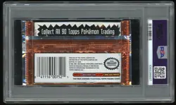 Pokemon TCG Foil Pack Series 1-blue Logo Topps Tv Animation Edition PSA 10 - Image 2