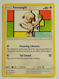 Smeargle 157/214 Sun & Moon - Lost Thunder Pokemon - Image 1