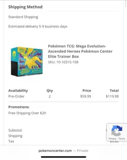 Pokemon Center (Exclusive) Mega Evolution: Ascended Heroes ETB PRE-ORDER - Image 2