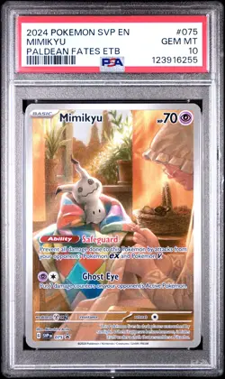 2024 POKEMON SVP EN-SV BLACK STAR PROMO #075 MIMIKYU PSA 10 - Image 1