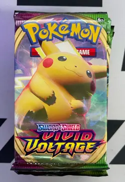 8x Pokemon TCG Sword & Shield Vivid Voltage Random Art Booster Packs SEALED - Image 2