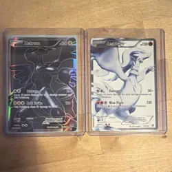 Pokemon Black & White Zekrom & Reshiram Holo Cards 113/114 114/114 2011 - Image 1