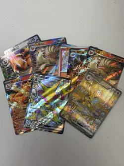 Chinese Pokemon Card Lot SAR Alakazam ex Charizard ex Ninetales ex TCG Holo CB - Image 1