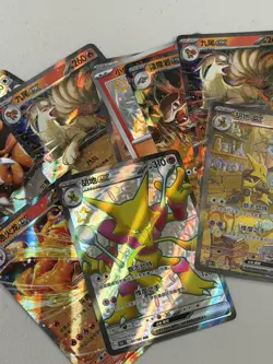 Chinese Pokemon Card Lot SAR Alakazam ex Charizard ex Ninetales ex TCG Holo CB - Image 3