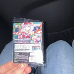 Bandai Namco Monkey D. Luffy Holo Promo Character Card One Piece CCG US Voyage - Image 2
