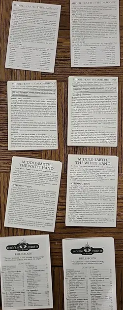 MECCG Mixed Set Lot — c. 550 Cards — LOTR Middle-Earth CCG — Rulebooks For Sets - Image 2