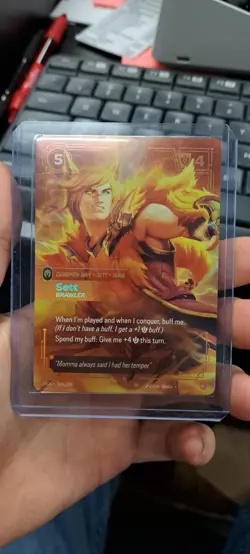 League of Legends Sett Brawler Foil Card 164/298 English Collectible - Image 1