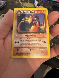 Pokemon Card - Dark Charizard (Dunkles Glurak) Team Rocket German 21/82 Rare LP - Image 1