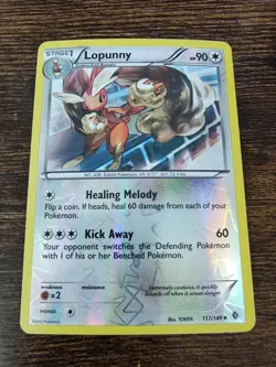 Lopunny 117/149 Boundaries Crossed Reverse Holo Pokemon Card - Image 1