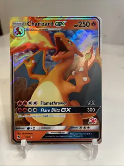 Pokemon TCG Charizard GX Holo Ultra Rare Card Hidden Fates 9/68 Battle Academy - Image 1