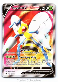 Beedrill V 160/189 - Astral Radiance - Pokemon Card - Near Mint - Image 1