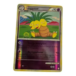 Pokemon TCG Exeggutor 18/123 HeartGold & SoulSilver Reverse Holo Rare Card - Image 1