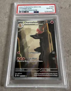 Pokemon TCG Charmeleon Scarlet Violet-151 Illustration Rare Card 169/165 PSA 10 - Image 1