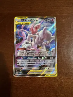 Pokemon TCG Mewtwo & Mew GX SM191 Black Star Promo Card NM - Image 1