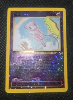 Pokemon Card Mew 1/18 Southern Islands Reverse Holo Rare SWIRL UG6U - Image 2