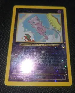 Pokemon Card Mew 1/18 Southern Islands Reverse Holo Rare SWIRL UG6U - Image 3