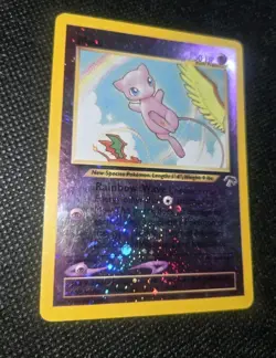 Pokemon Card Mew 1/18 Southern Islands Reverse Holo Rare SWIRL UG6U - Image 4