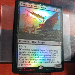 Mtg Ancient Brass Dragon FOIL NM Commander Legends Mythic Rare Card - Image 3