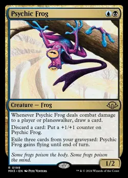 MTG Psychic Frog, Light Play, English Modern Horizons 3 - Image 1