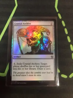 MTG Magic The Gathering Cranial Archive Foil KTK Artifact Commander - Image 1