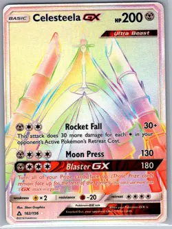 Celesteela GX (Secret Rare) 162/156 SM - Ultra Prism - Pokemon Card - NM - Image 1