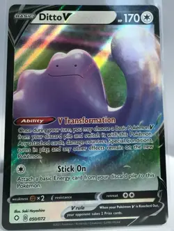 Pokemon TCG - Ditto V 050/072 Ultra Rare - Shining Fates - Image 1