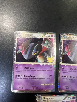 Dragapult SWSH132 SWSH Black Star Promo Pokemon 25th Standard Size x3 - Image 2